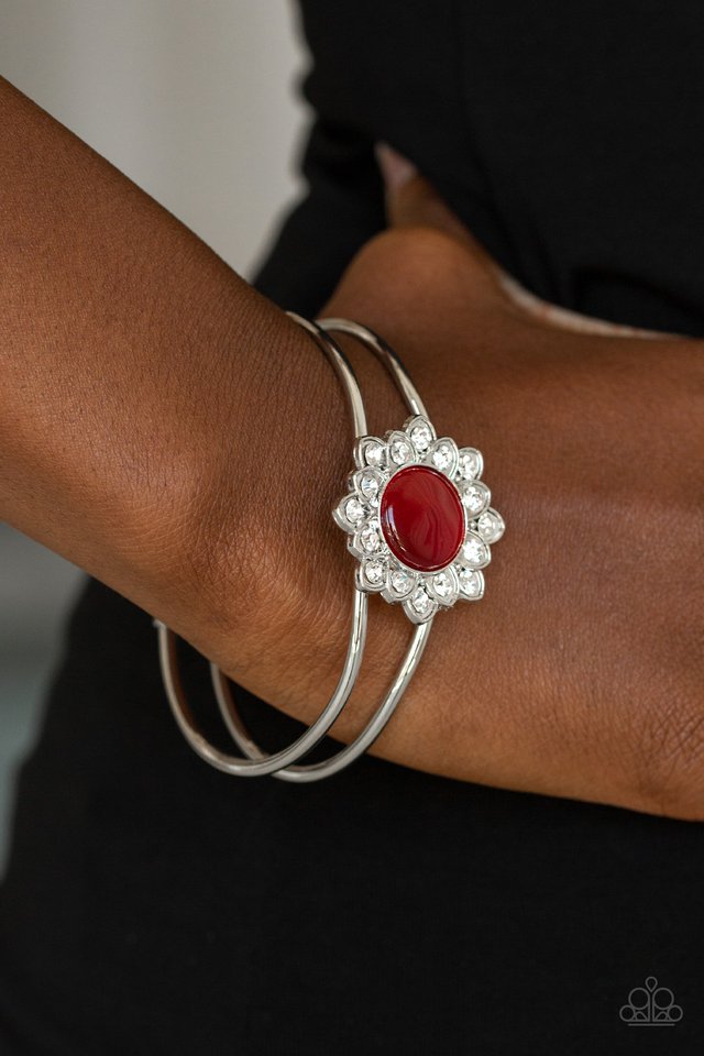 Nice GLOWING! - Red Bracelet, Paparazzi Accessories