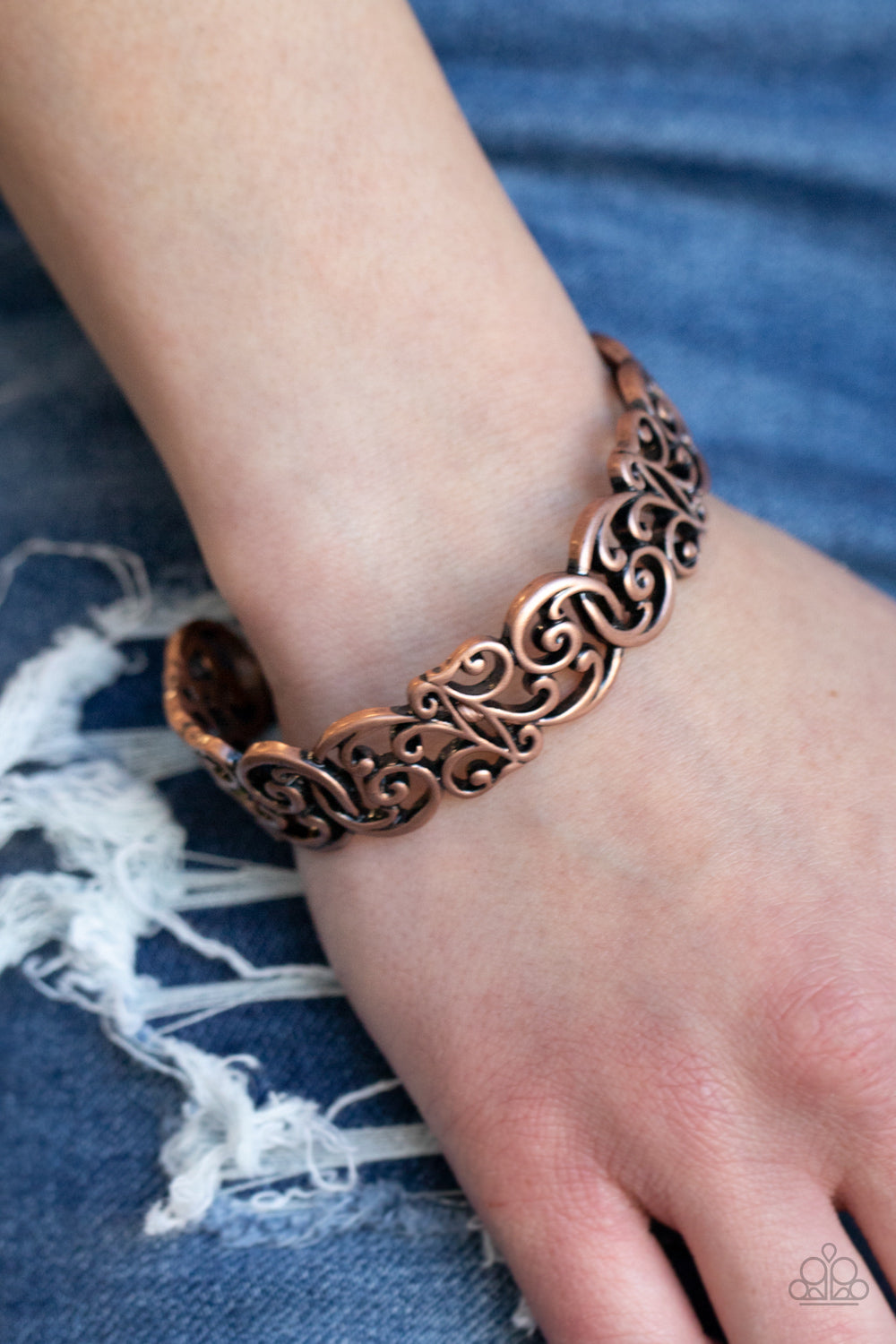 Copper bangle online bracelet paparazzi