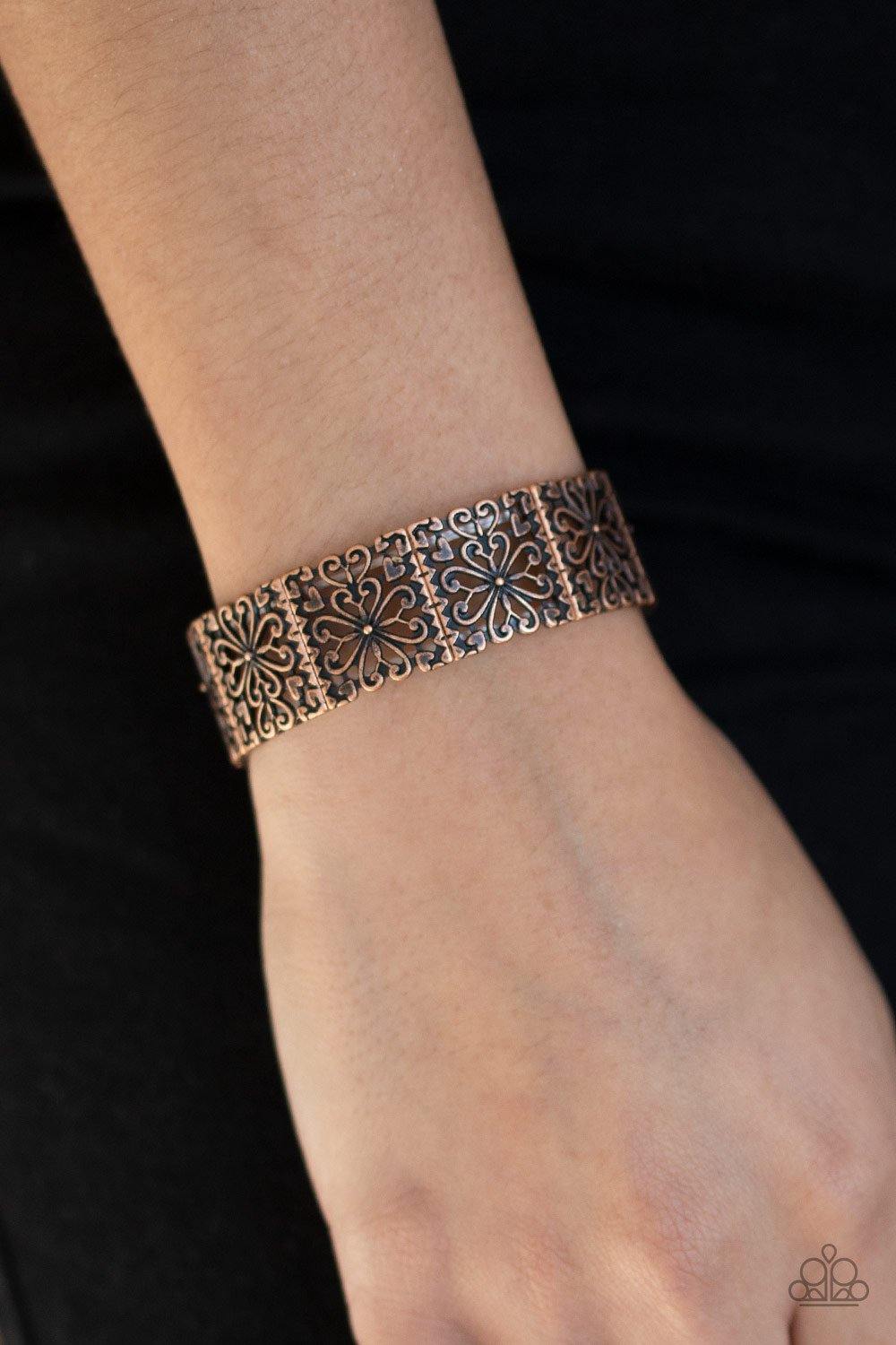 Copper cuff bracelet on sale paparazzi