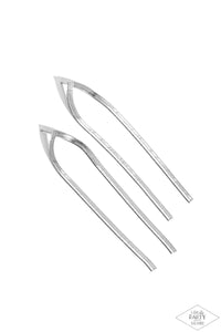 very-viper-silver-post earrings-paparazzi-accessories