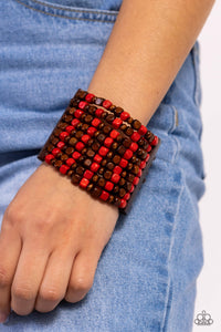 R and R - Red Bracelet - Paparazzi Accessories