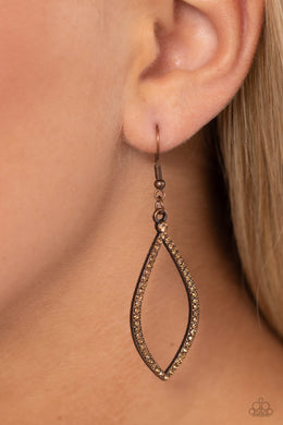 Twinkly Treat - Copper Earrings - Paparazzi Accessories