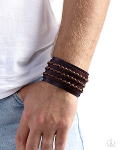 Western Twist - Brown Bracelet - Paparazzi Accessories