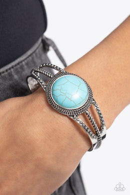 Sandstone Sojourn - Blue Bracelet - Paparazzi Accessories