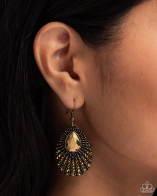 Urban Relic - Brass Earrings - Paparazzi Accessories