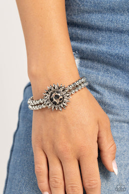 Sunflower Serenity - Black Bracelet - Paparazzi Accessories