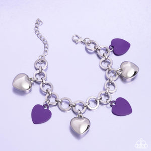 Whole Lotta Love - Purple Bracelet - Paparazzi Accessories