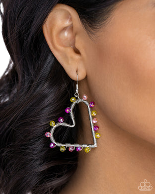 HEART of Your World - Multi Earrings - Paparazzi Accessories