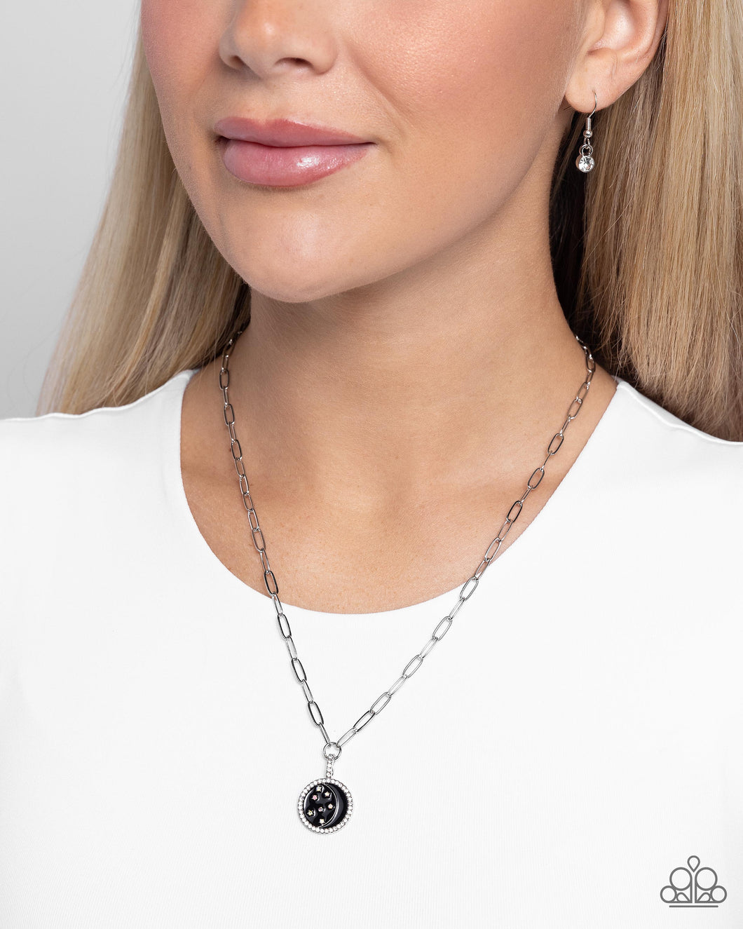 Lunar Liaison - Black Necklace - Paparazzi Accessories