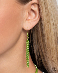 I SQUARE to Secrecy - Green Necklace - Paparazzi Accessories