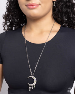 Lunar Landmark - White Necklace - Paparazzi Accessories