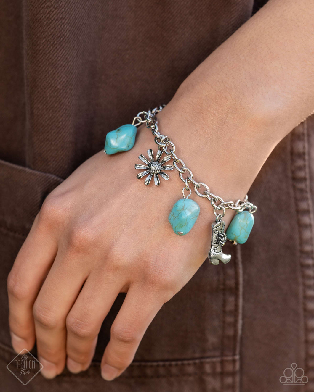 Badlands Beau - Blue Bracelet - Paparazzi Accessories