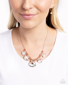 Socialite Status - Copper Necklace - Paparazzi Accessories