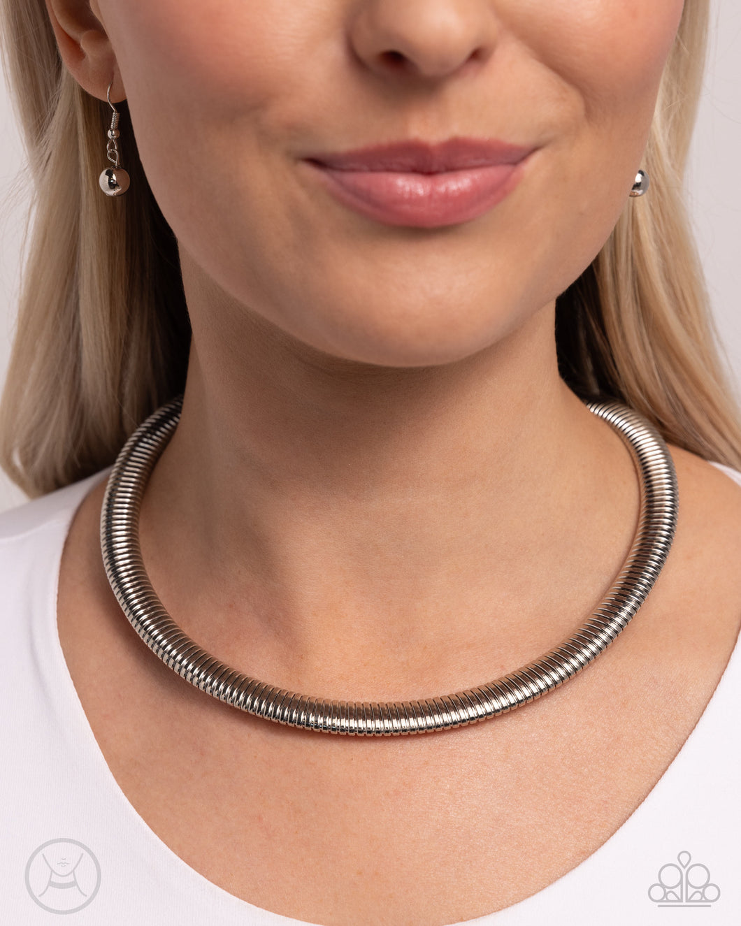 Choker Of The Century - Silver Necklace - Paparazzi Accessories