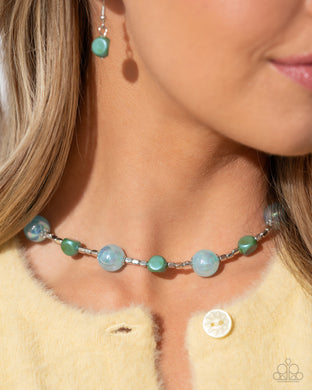 Malibu Makeover - Blue Necklace - Paparazzi Accessories