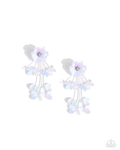 floral-future-white-post earrings-paparazzi-accessories