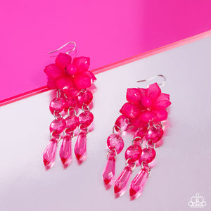 Hawaiian Hallmark - Pink Earrings - Paparazzi Accessories