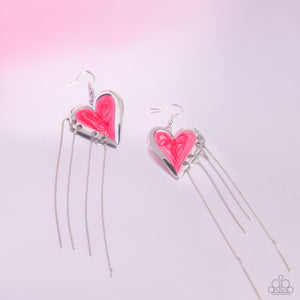 Sweetheart Specialty - Pink Earrings - Paparazzi Accessories