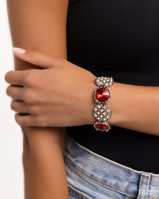 Refined Refresh - Red Bracelet - Paparazzi Accessories