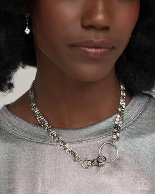 Chic Connection - Silver Necklace - Paparazzi Accessories