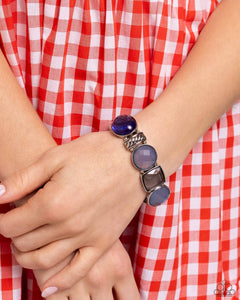 Glassy Generosity - Blue Bracelet - Paparazzi Accessories