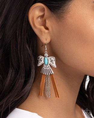 Southwestern Selfie - Blue Earrings - Paparazzi Accessories