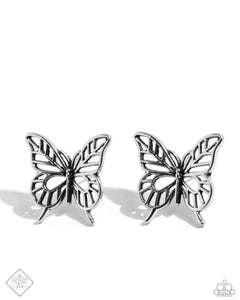 high-and-flighty-silver-post earrings-paparazzi-accessories