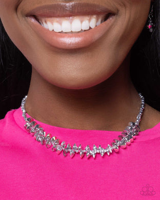 Flickering Fashion - Silver Necklace - Paparazzi Accessories