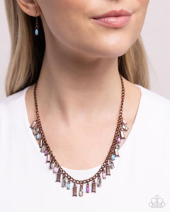 Dripping in Drama - Copper Necklace - Paparazzi Accessories