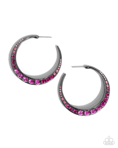 embedded-edge-pink-earrings-paparazzi-accessories