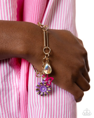 Aerial Accomplishment - Purple Bracelet - Paparazzi Accessories