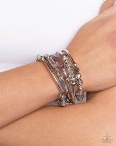 Sassy Stack - Silver Bracelet - Paparazzi Accessories