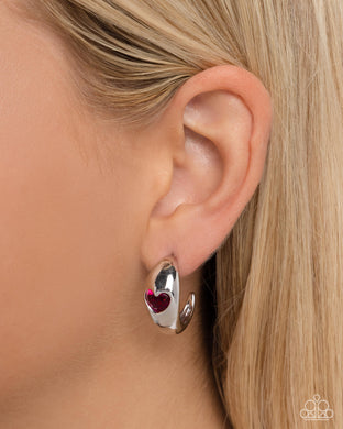 Perfect Point - Pink Earrings - Paparazzi Accessories