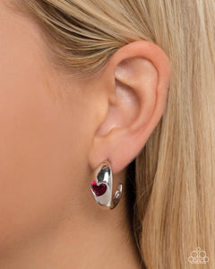 Perfect Point - Pink Earrings - Paparazzi Accessories