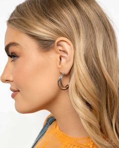 Curly Charisma - Silver Earrings - Paparazzi Accessories