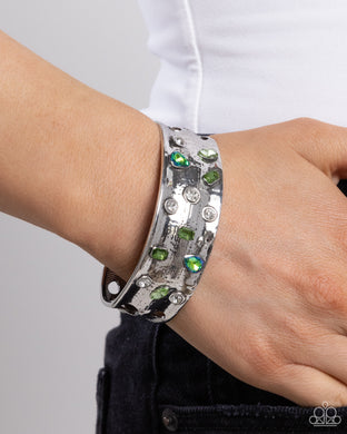 Embellished Empire - Green Bracelet - Paparazzi Accessories