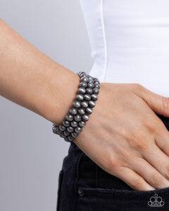 Coiled Catwalk - Silver Bracelet - Paparazzi Accessories