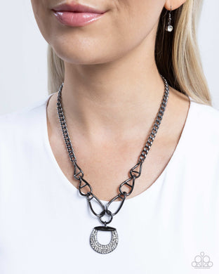 Linked Leader - Black Necklace - Paparazzi Accessories