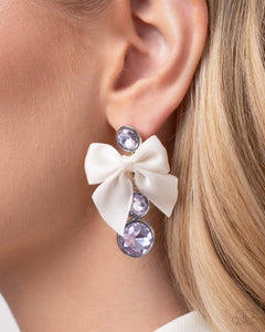 Genteel Glam - Purple Post Earrings - Paparazzi Accessories