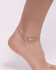 Rose Review - Pink Anklet - Paparazzi Accessories