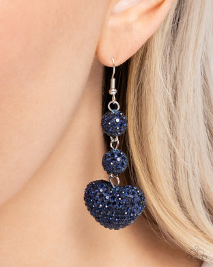 Vision in Shimmer - Blue Earrings - Paparazzi Accessories