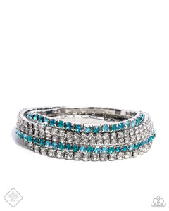 feminine-fan-blue-bracelet-paparazzi-accessories