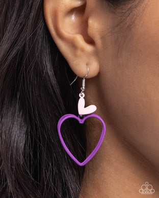 Acceptable Affection - Purple Earrings - Paparazzi Accessories