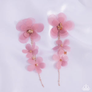 Balletcore - Pink Post Earrings - Paparazzi Accessories