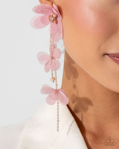 Balletcore - Pink Post Earrings - Paparazzi Accessories