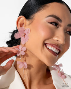 Balletcore - Pink Post Earrings - Paparazzi Accessories