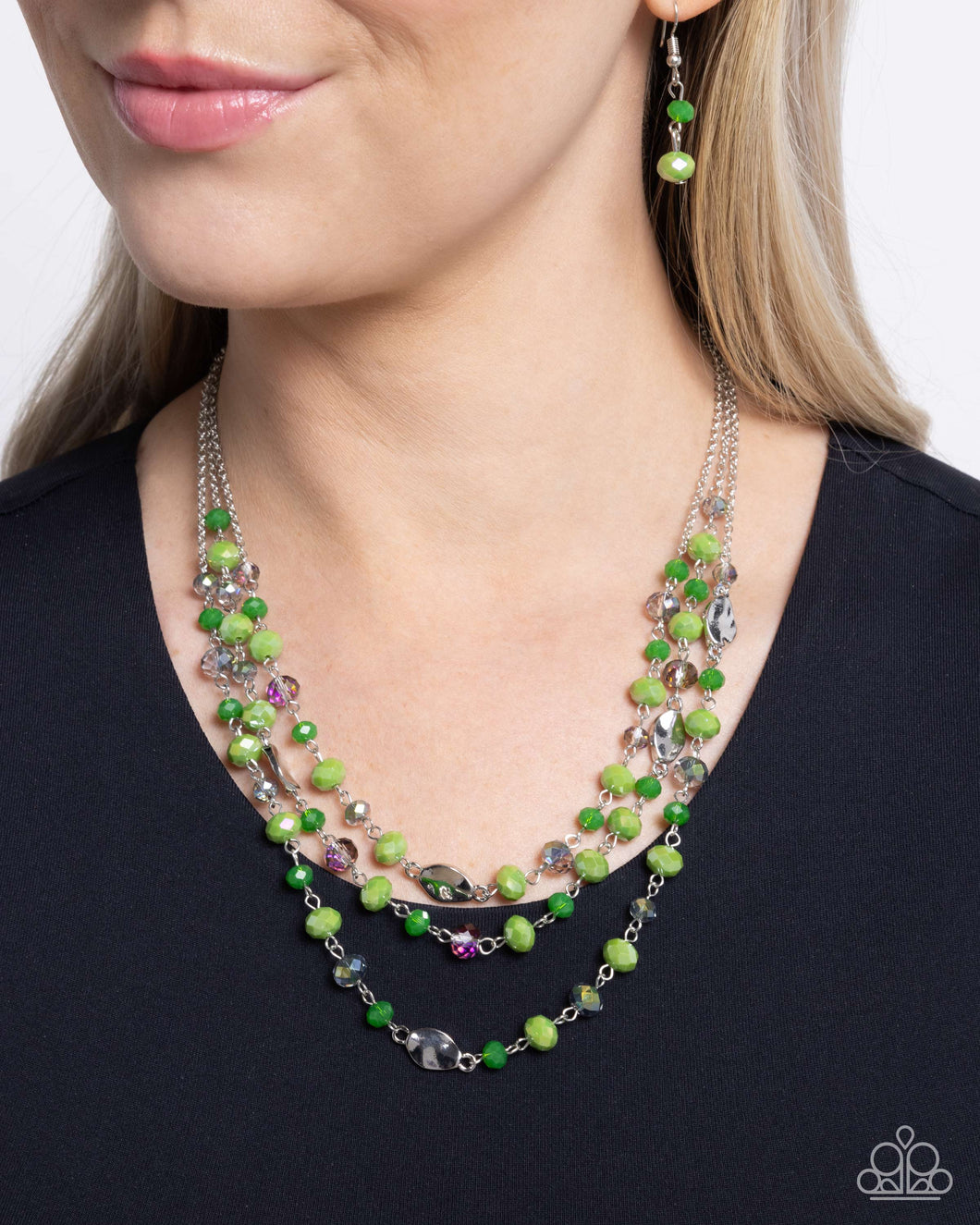 Radiantly Rich - Green Necklace - Paparazzi Accessories