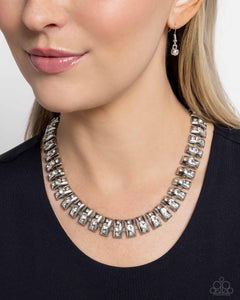 Officially Opulent - White Necklace - Paparazzi Accessories