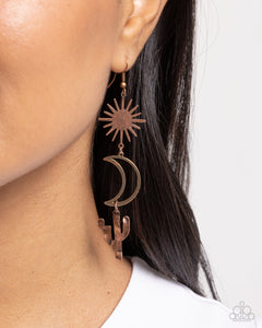 Wishfully Western - Copper Earrings - Paparazzi Accessories