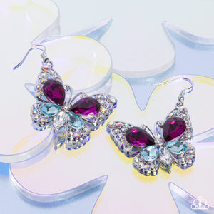 Teardrop Takeoff - Multi Earrings - Paparazzi Accessories